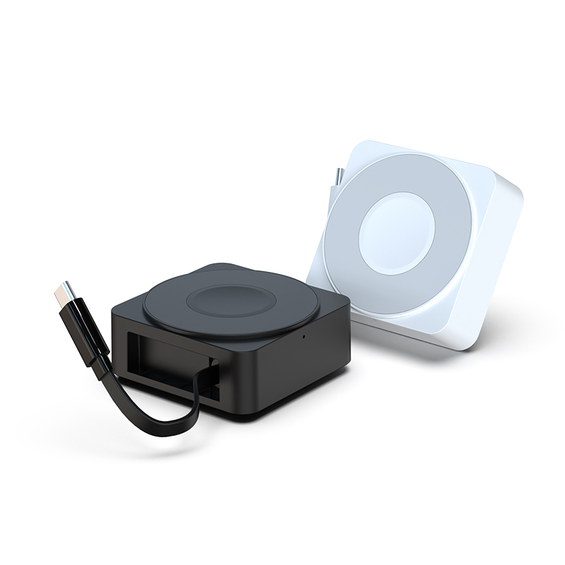 全新三合一无线充抽拉线一米可充手机手表耳机